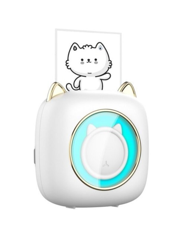 Terminis spausdintuvas Cat Mini Printer Kids