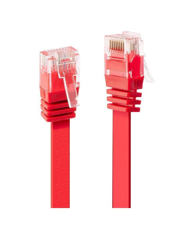 CABLE CAT6 U/UTP 0.3M/RED 47510 LINDY