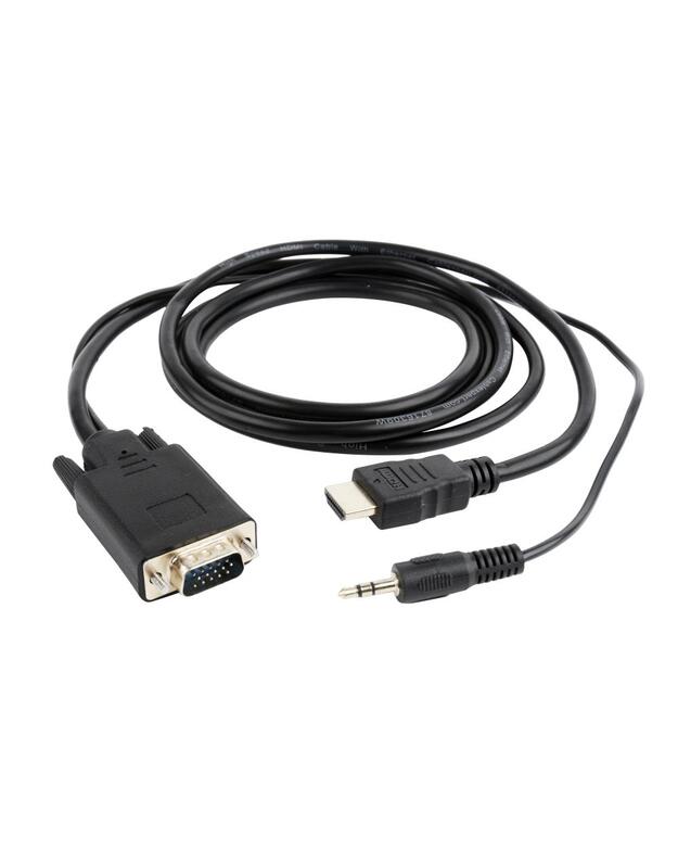 CABLE HDMI-VGA +3.5MM/3M A-HDMI-VGA-03-10 GEMBIRD