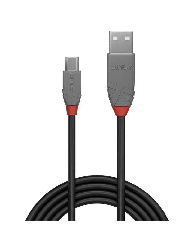 CABLE USB2 A TO MICRO-B 0.5M/ANTHRA 36731 LINDY