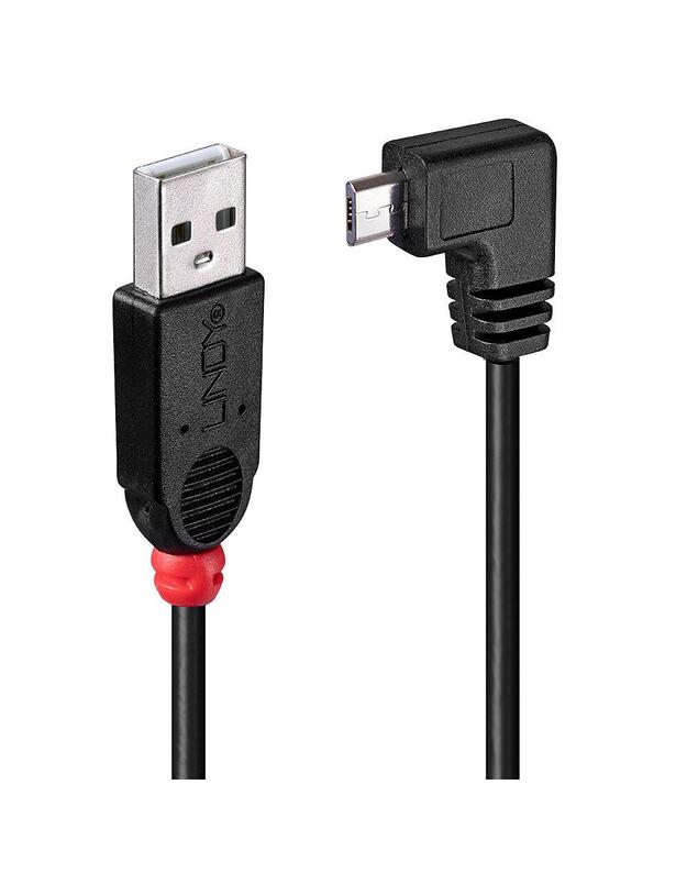 CABLE USB2 A TO MICRO-B 1M/90 DEGREE 31976 LINDY