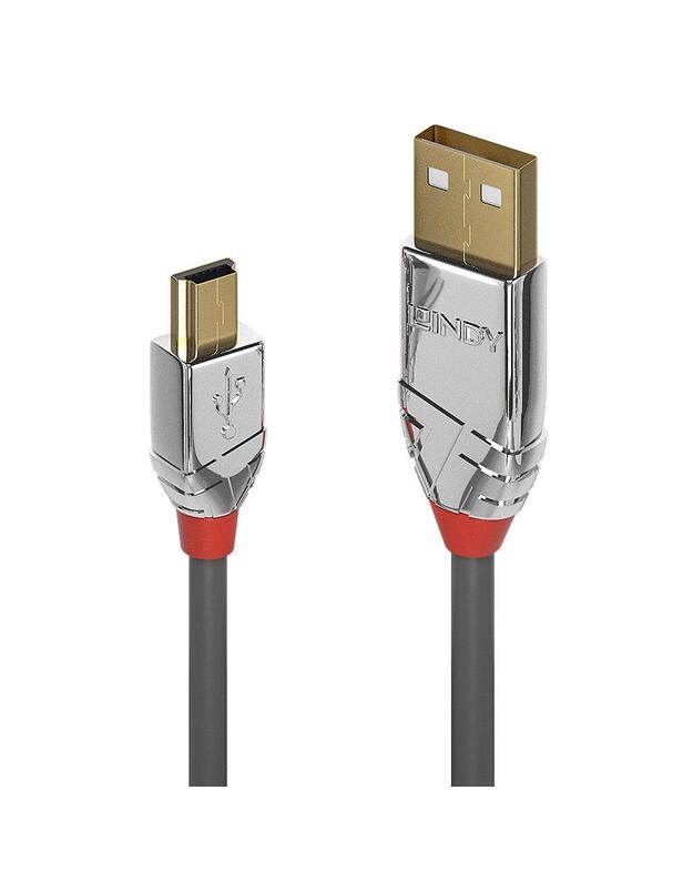 CABLE USB2 A TO MINI-B 1M/CROMO 36631 LINDY