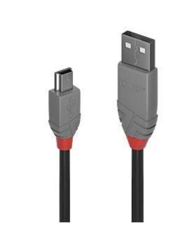 CABLE USB2 A TO MINI-B 2M/ANTHRA 36723 LINDY