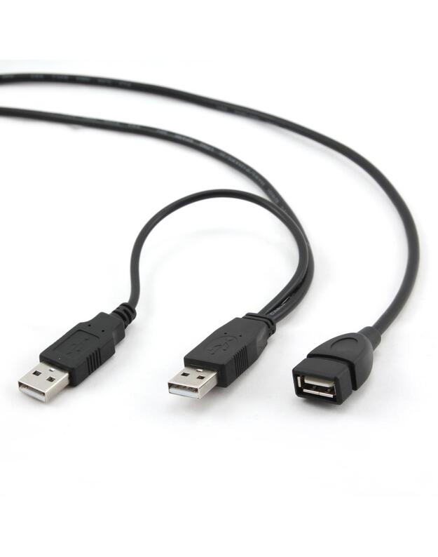 KABELIS USB2 DVIGUBAS PLATINIMAS AMAF/0,9M CCP-USB22-AMAF-3 GEMBIRD