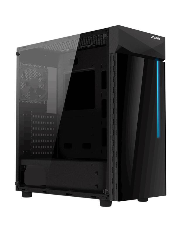 Case|GIGABYTE|C200 GLASS|MidiTower|Not included|ATX|MicroATX|MiniITX|Colour Black|GB-C200G