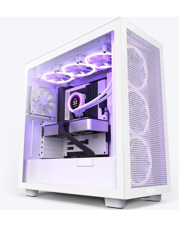 Case|NZXT|H7 Flow|MidiTower|Not included|ATX|MicroATX|MiniITX|Colour White|CM-H71FW-01