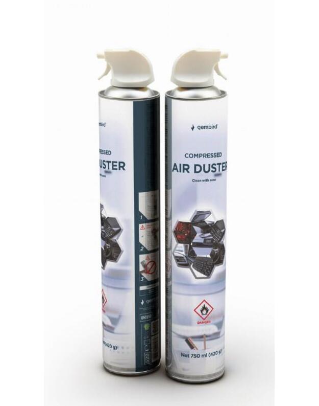 COMPRESSED AIR DUSTER 750ML/CK-CAD-FL750-01 GEMBIRD