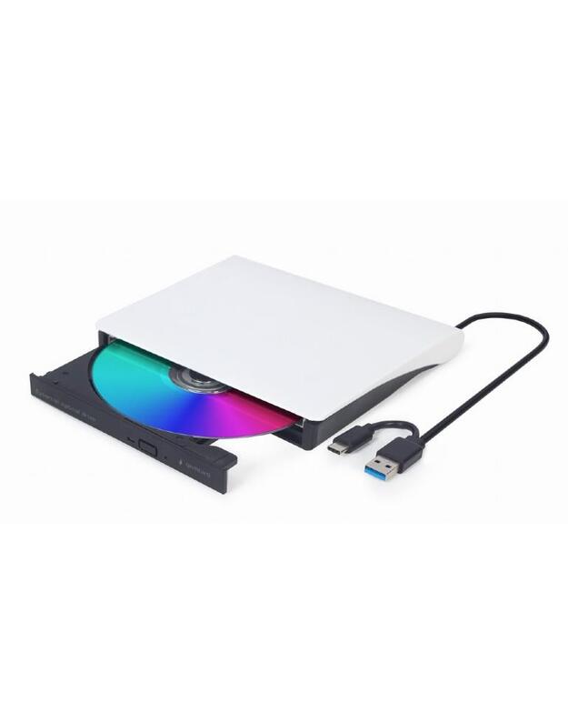 DVD RW USB3/USB-C 8X EXT RTL/BLACK/WH DVD-USB-03-BW GEMBIRD