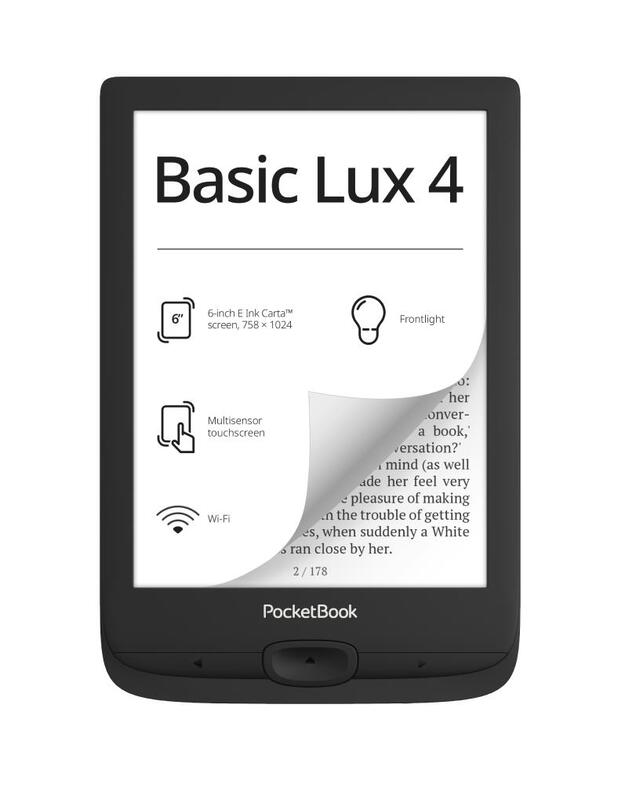 E-Reader|POCKETBOOK|Basic Lux 4|6 |1024x758|1xUSB-C|Micro SD|Wireless LAN|Black|PB618-P-WW