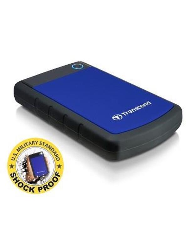 External HDD|TRANSCEND|StoreJet|1TB|USB 3.0|Colour Blue|TS1TSJ25H3B