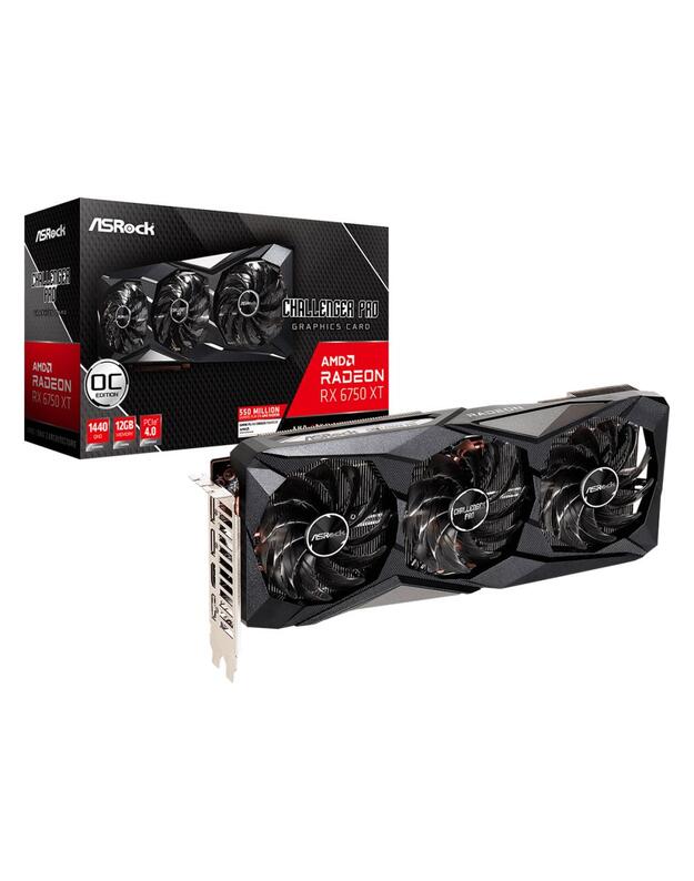 Graphics Card|ASROCK|AMD Radeon RX 6750 XT|12 GB|GDDR6|192 bit|PCIE 4.0 16x|GPU 2235 MHz|1xHDMI|3xDisplayPort|RX6750XTCLP12GO