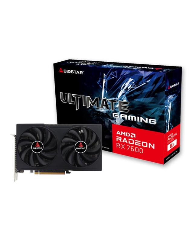 Graphics Card|BIOSTAR|AMD Radeon RX 7600|8 GB|GDDR6|128 bit|PCIE 4.0 16x|GPU 2250 MHz|Dual Slot Fansink|1xHDMI|3xDisplayPort|VA7606RM81