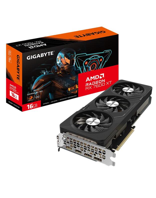 Graphics Card|GIGABYTE|AMD Radeon RX 7600 XT|16 GB|GDDR6|128 bit|PCIE 4.0 16x|2xHDMI|2xDisplayPort|R76XTGAMINGOC-16GDG10