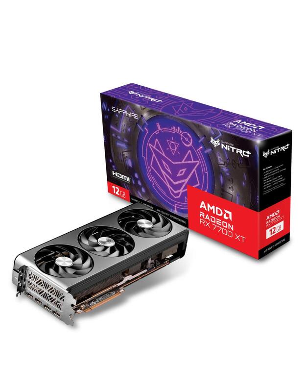 Graphics Card|SAPPHIRE|AMD Radeon RX 7700 XT|12 GB|GDDR6|192 bit|PCIE 4.0 16x|2xHDMI|2xDisplayPort|11335-02-20G