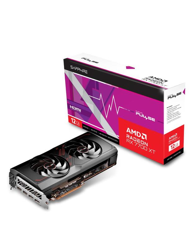 Graphics Card|SAPPHIRE|AMD Radeon RX 7700 XT|12 GB|GDDR6|192 bit|PCIE 4.0 16x|2xHDMI|2xDisplayPort|11335-04-20G