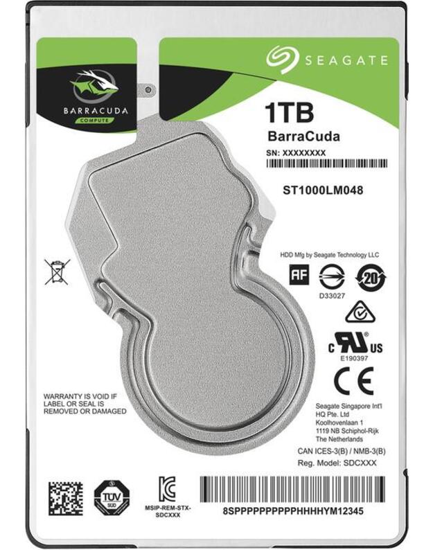 HDD|SEAGATE|Barracuda|1TB|SATA 3.0|128 MB|5400 rpm|2,5