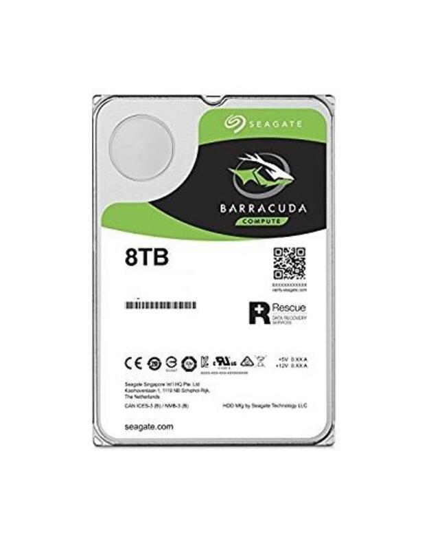 HDD|SEAGATE|Barracuda|8TB|SATA 3.0|256 MB|5400 rpm|Discs/Heads 4/8|3,5