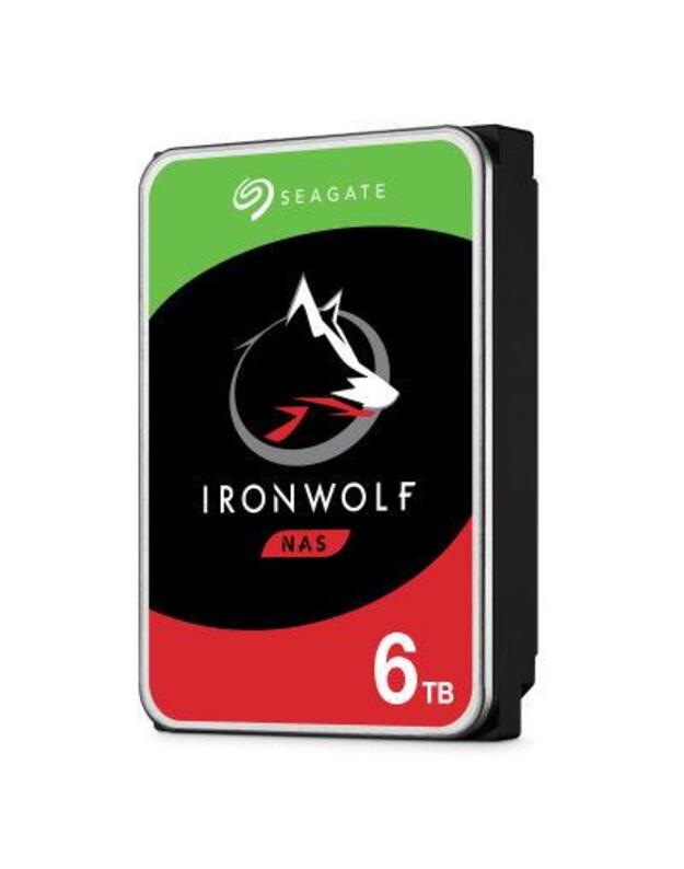 HDD|SEAGATE|IronWolf|6TB|SATA 3.0|256 MB|5400 rpm|Discs/Heads 4/8|3,5