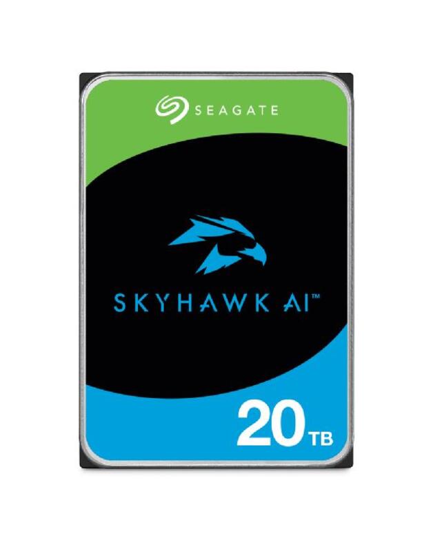 HDD|SEAGATE|SkyHawk AI|20TB|SATA 3.0|256 MB|7200 rpm|Discs/Heads 10/20|3,5 |ST20000VE002