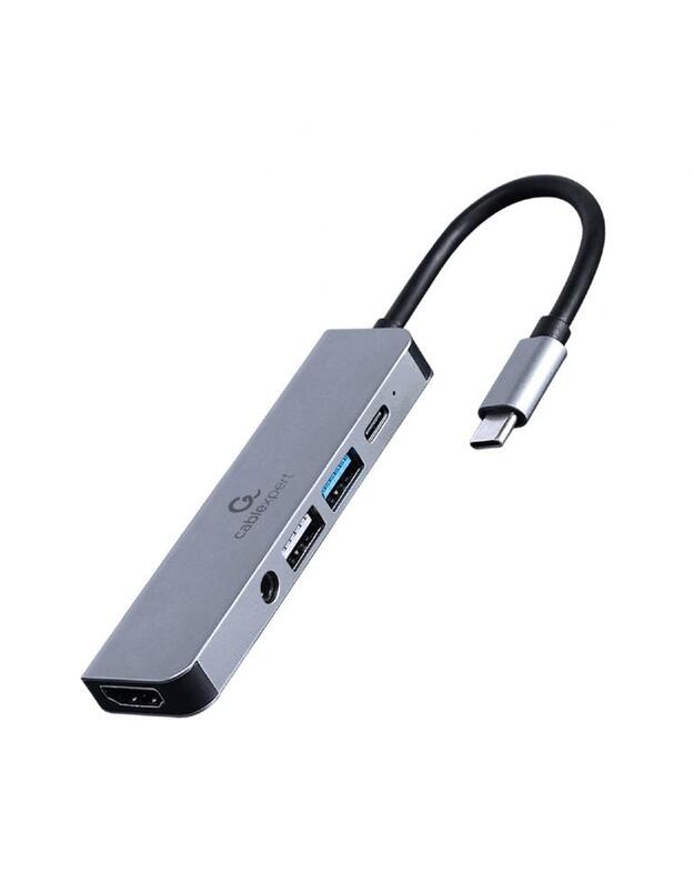 I/O ADAPTER USB-C TO HDMI/USB3/5IN1 A-CM-COMBO5-02 GEMBIRD