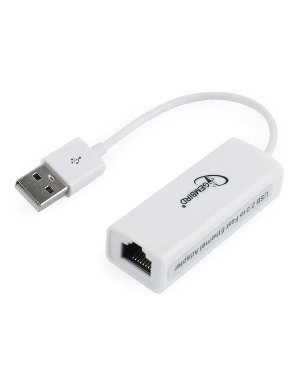 I/O ADAPTERIS USB2 PRIE LAN RJ45/NIC-U2-02 GEMBIRD