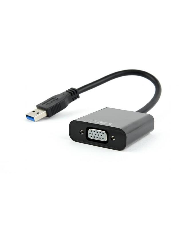 I/O ADAPTERIS USB3 Į VGA/BLIST AB-U3M-VGAF-01 GEMBIRD