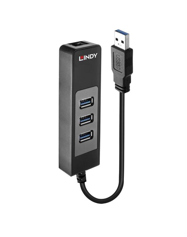 I/O HUB USB3 & LAN ADAPTER/43176 LINDY