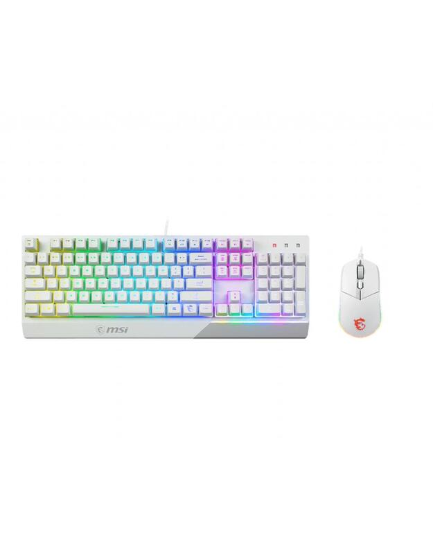 KLAVIATŪRA +PELĖ/VIGOR GK30 COMBO WHITE US MSI