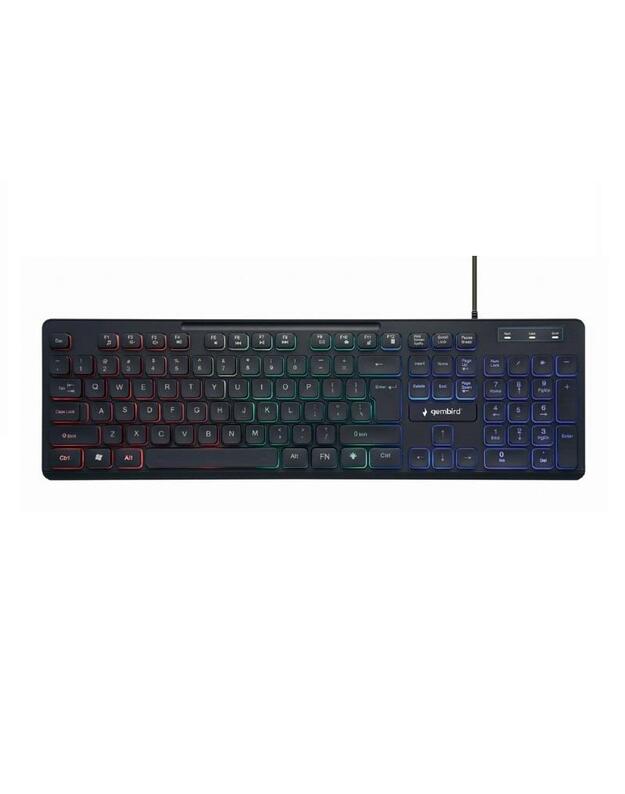 KEYBOARD MULTIMEDIA USB ENG/BLACK KB-UML3-02 GEMBIRD