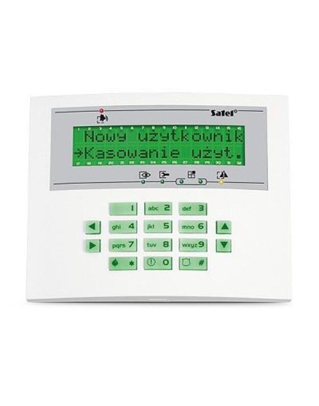 KEYPAD LCD /INTEGRA GREEN/INT-KLCDL-GR SATEL