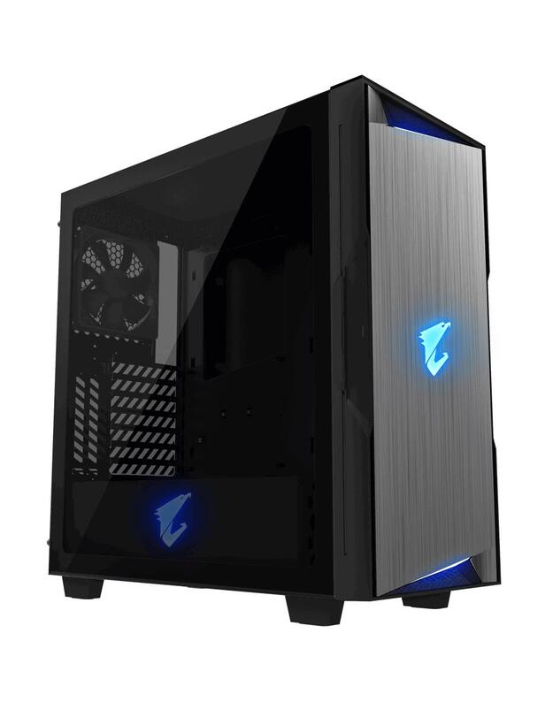 KORPUSAS|GIGABYTE|AORUS C300 GLASS|MidiTower|Neįtraukta|ATX|MicroATX|MiniITX|Spalva juoda|GB-AC300G