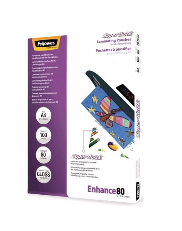 LAMINATING POUCH A4/100PCS 5440001 FELLOWES