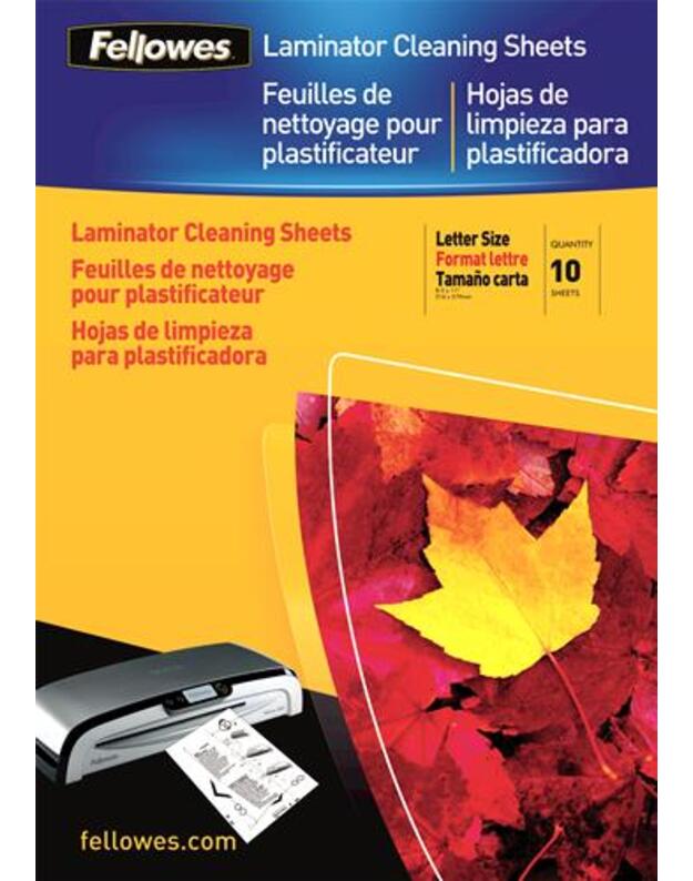 LAMINATOR ACC CLEANING SHEET/10PCS 5320604 FELLOWES