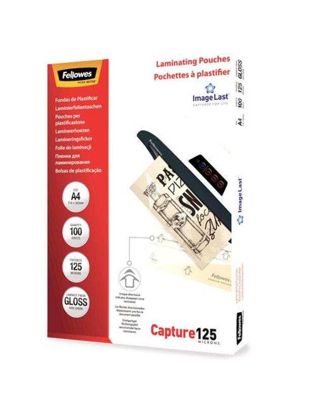 LAMINATOR POUCH IMAGELAST/A4 125 100PCS 5307407 FELLOWES