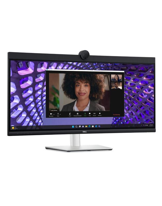 LCD Monitor|DELL|P3424WEB|34 |Curved/21 : 9|Panel IPS|3440x1440|21:9|60Hz|5 ms|Speakers|Camera 4MP|Swivel|Height adjustable|Tilt|210-BFOB