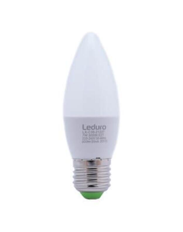 LIGHT BULB LED E27 3000K 7W/600LM 220 C38 21227 LEDURO