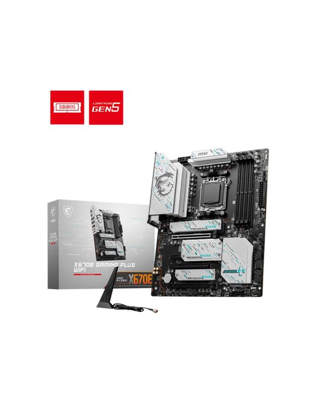 MB AMD X670 SAM5 ATX/X670E GAMING PLUS WIFI MSI