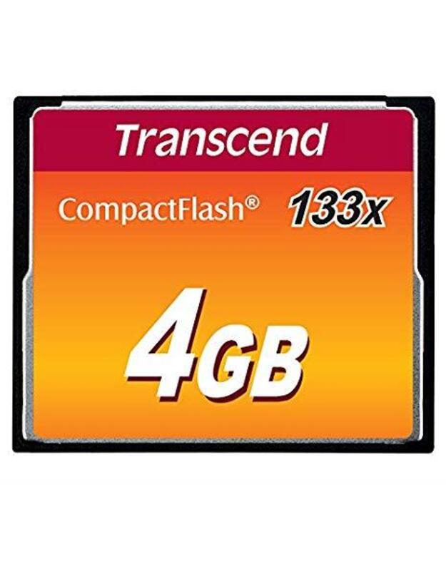 ATMINTIES KOMPAKTINĖ BLYKSTĖ 4GB/SLC TS4GCF133 TRANSCEND