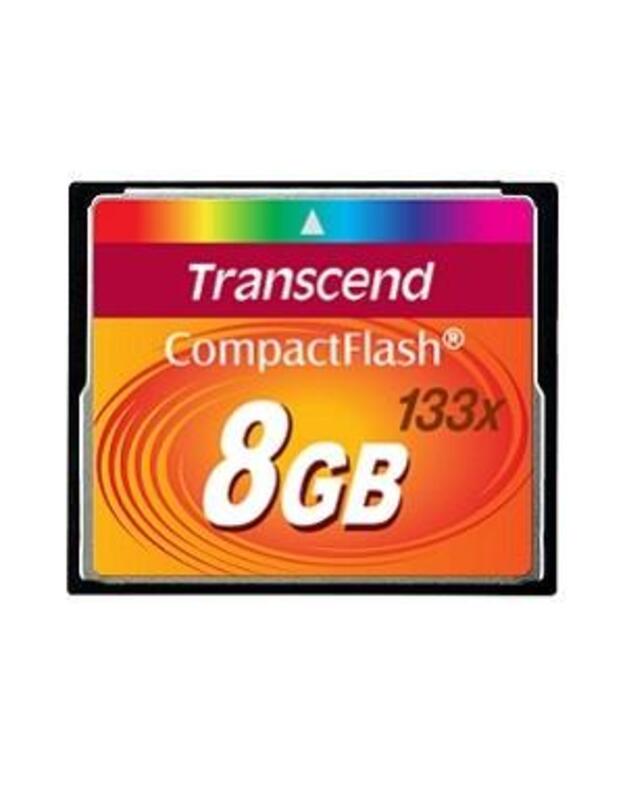 MEMORY COMPACT FLASH 8GB/133X TS8GCF133 TRANSCEND