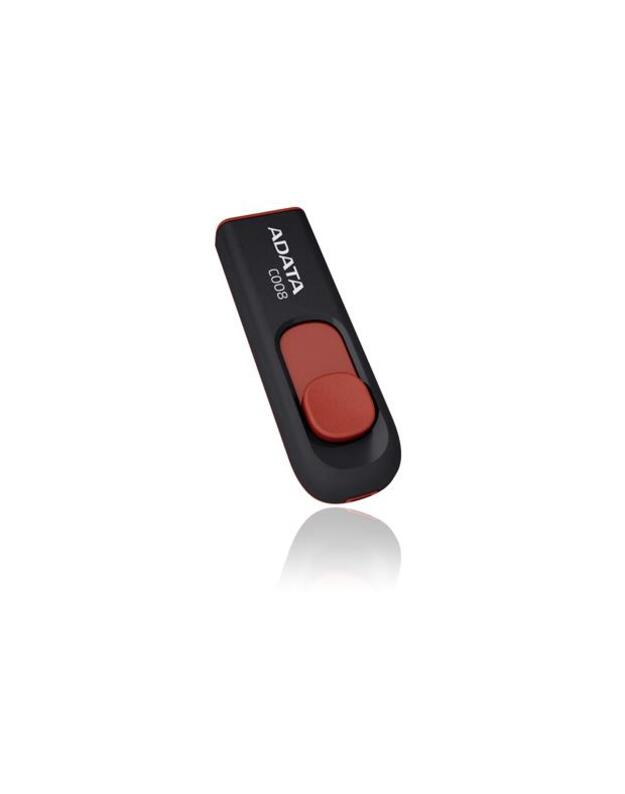 MEMORY DRIVE FLASH USB2 64GB/BLACK/RED AC008-64G-RKD ADATA