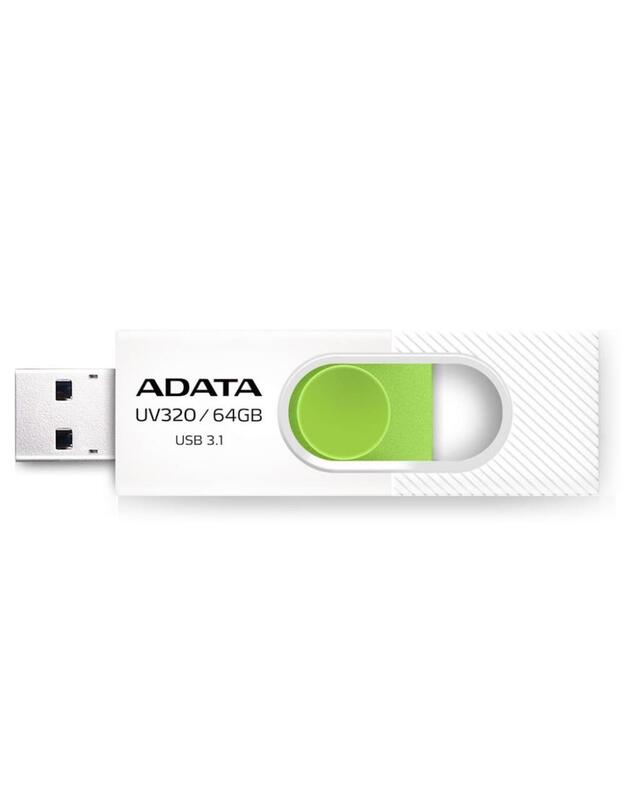 MEMORY DRIVE FLASH USB3.1 64GB/WHITE AUV320-64G-RWHGN ADATA