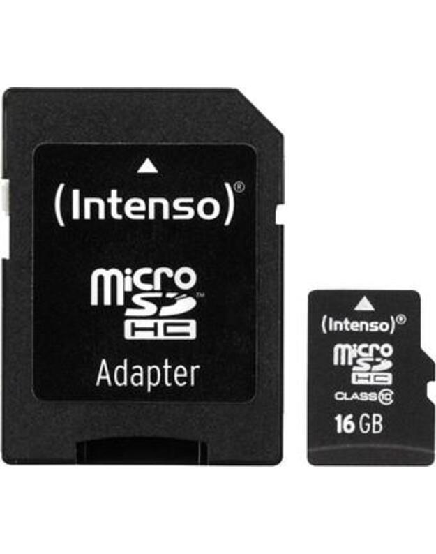 MEMORY MICRO SDHC 16GB C10/W/ADAPTER 3413470 INTENSO