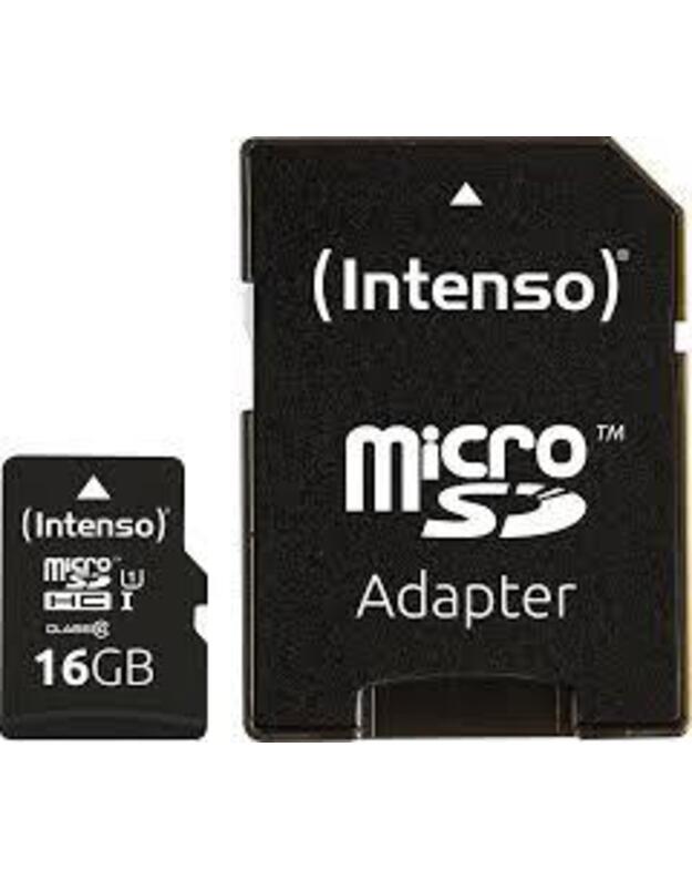 MEMORY MICRO SDHC 16GB UHS-I/W/ADAPTER 3423470 INTENSO