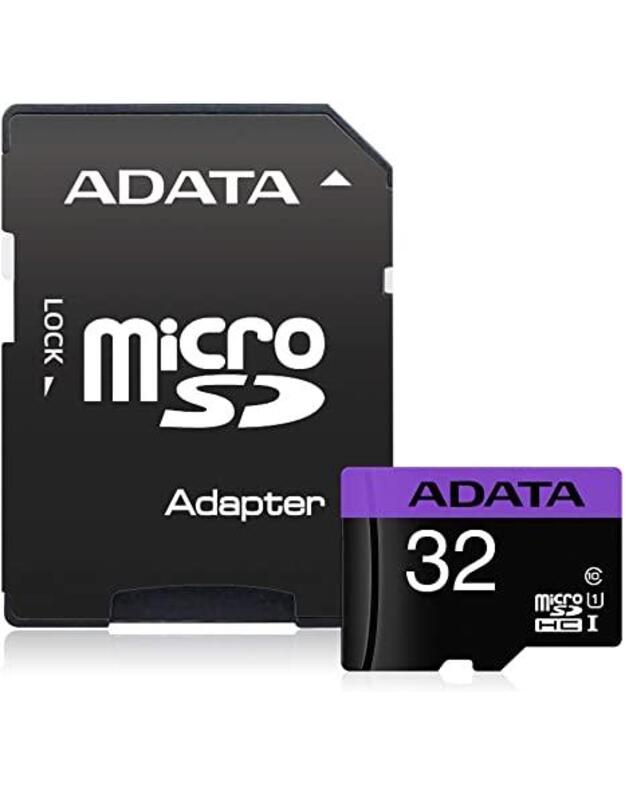 MEMORY MICRO SDHC 32GB W/ADAP./AUSDH32GUICL10-RA1 ADATA