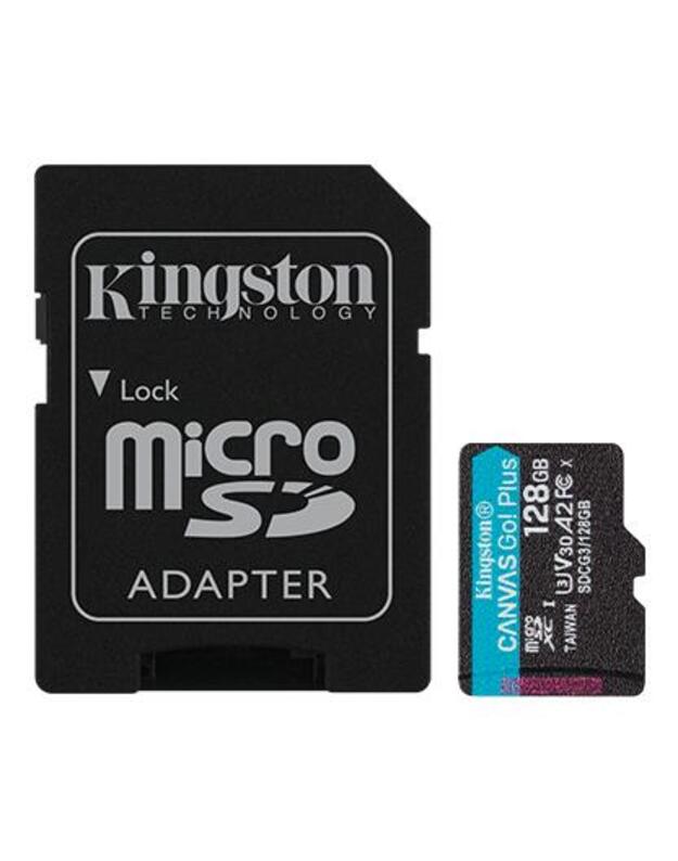 MEMORY MICRO SDXC 128GB UHS-I/W/ADAPTER SDCG3/128GB KINGSTON