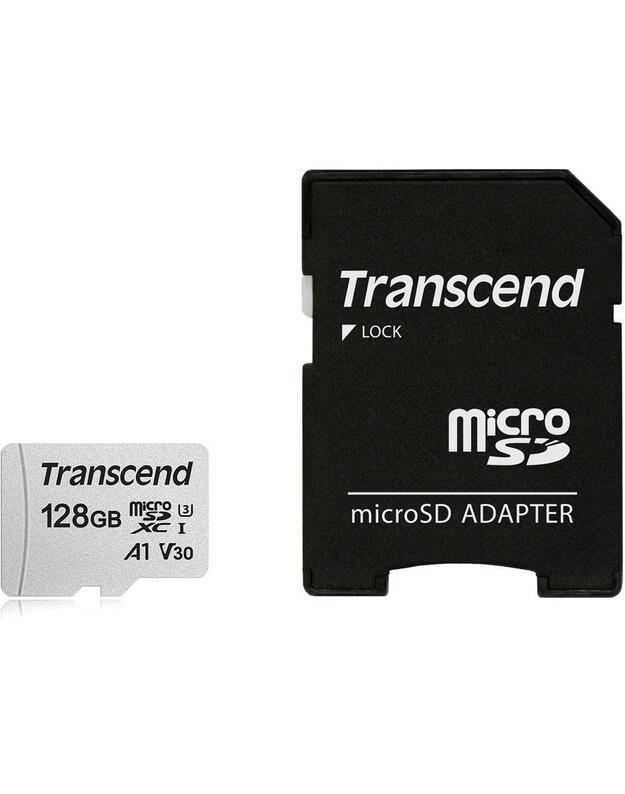 MEMORY MICRO SDXC 128GB W/ADAP/C10 TS128GUSD300S-A TRANSCEND