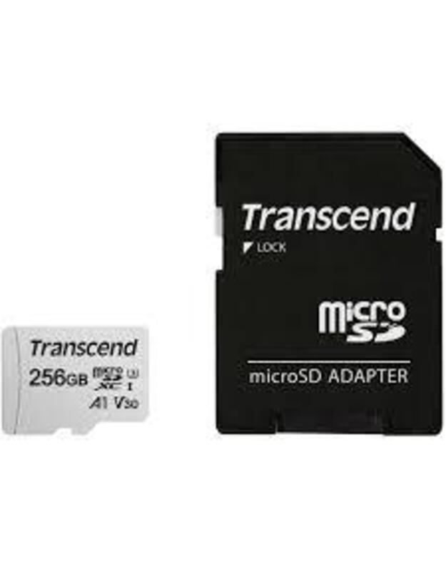 MEMORY MICRO SDXC 256GB W/ADAP/C10 TS256GUSD300S-A TRANSCEND