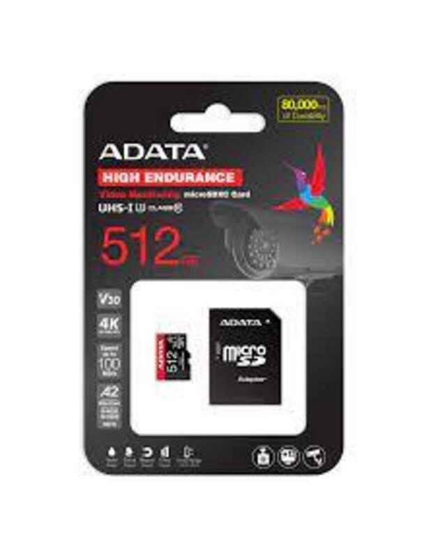 MEMORY MICRO SDXC 512GB W/AD./AUSDX512GUI3V30SHA2-RA1 ADATA