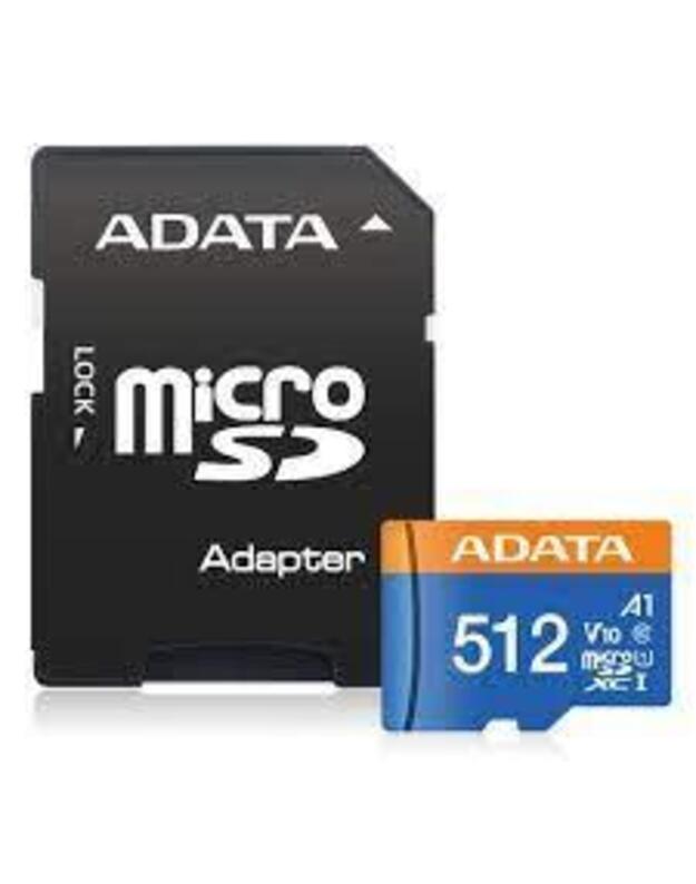 MEMORY MICRO SDXC 512GB W/AD./AUSDX512GUICL10A1-RA1 ADATA