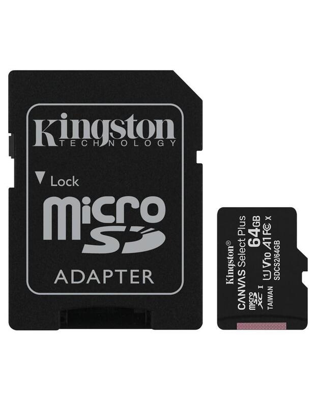 MEMORY MICRO SDXC 64GB UHS-I/W/ADAPTER SDCS2/64GB KINGSTON